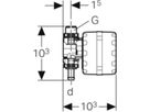 Steuereinheit 1/2" 616.291.00.1 zu Hygienespülung HS01 - Geberit Systemventile / Armaturen