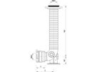 Hydranten-Einlaufbogen Guss Baio N840 GT 1,35-1,80m DN 125 - Hawle Hydranten