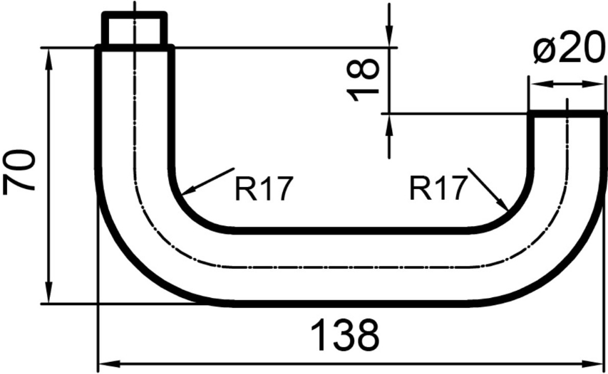 GLUTZ Türdrückerpaar Oslo 5064 16mm,138/8mm, TS max. 60mm, Edelst.matt - Beschläge und Zubehör