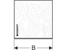 Montageplatte universell 25 x 25 x 3cm 461.221.00. - Geberit-GIS