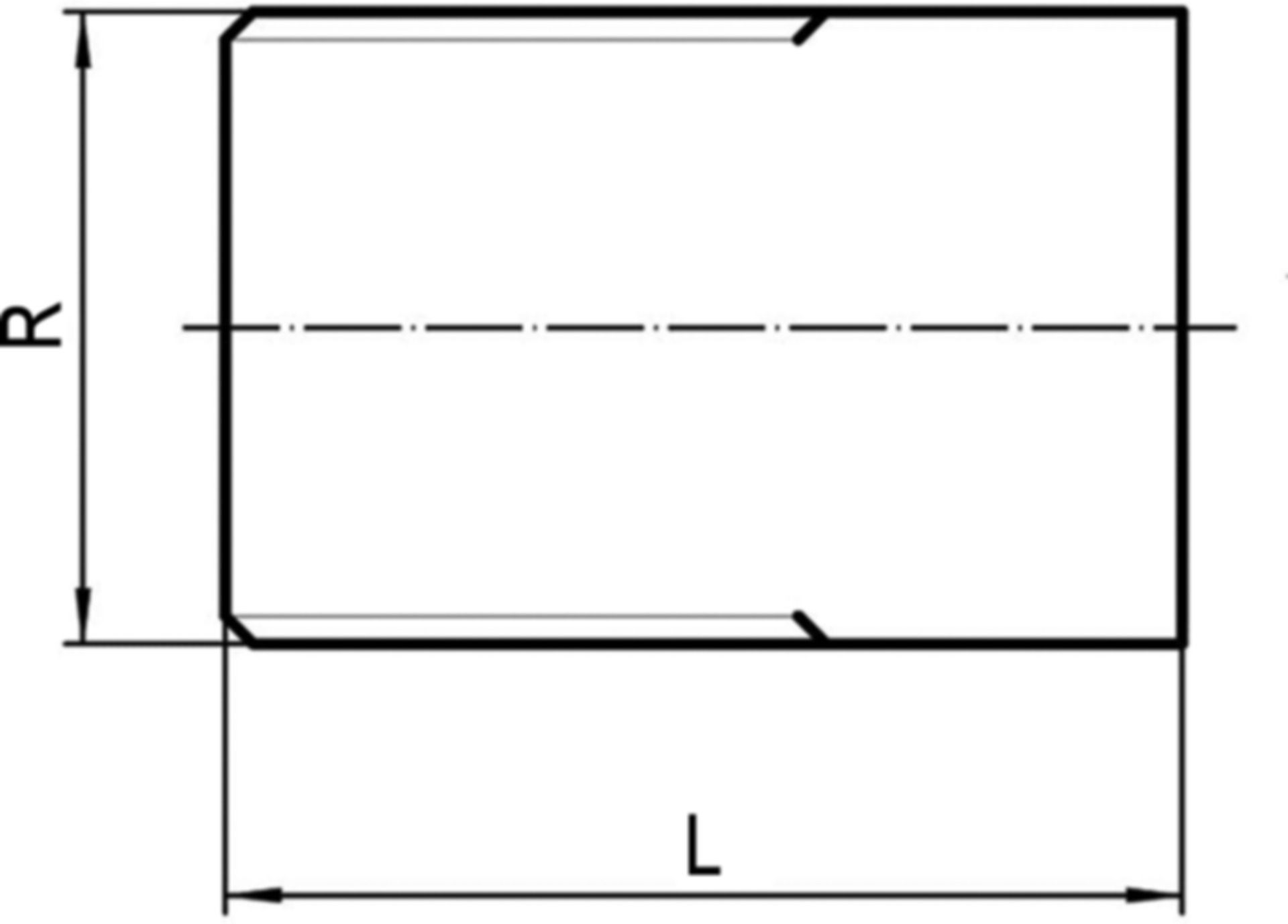 Anschw.-Nippel 533 S 21/2" x 100 mm - Schw. Rohrnippel