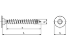 Rückw SPAX® I-6rd WIROX® BN20937 3 x 20 / 18 (T10) - Bossard Spanplattenschrauben SPAX