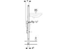 Element für Waschtisch 111.570.00.2 Typ 112, Standarmatur, Wasserzählerstr. - Geberit-Duofix