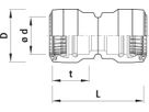 Verbinder 7221 d 225mm - Hawle-Grip