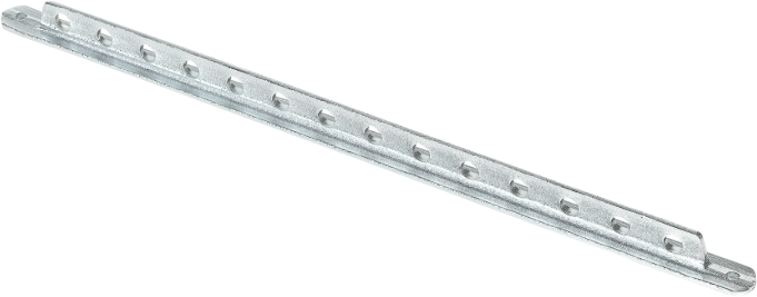 SANER Jalousierechen 1501, Stahl DxL= 9x400mm, T-Eisen Profil, verzinkt - Jalousiebeschläge