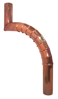 Schwanenhals gepresst 75 mm 297 A = 301- 600 mm - Kupfer Spenglereihalbfabrikate