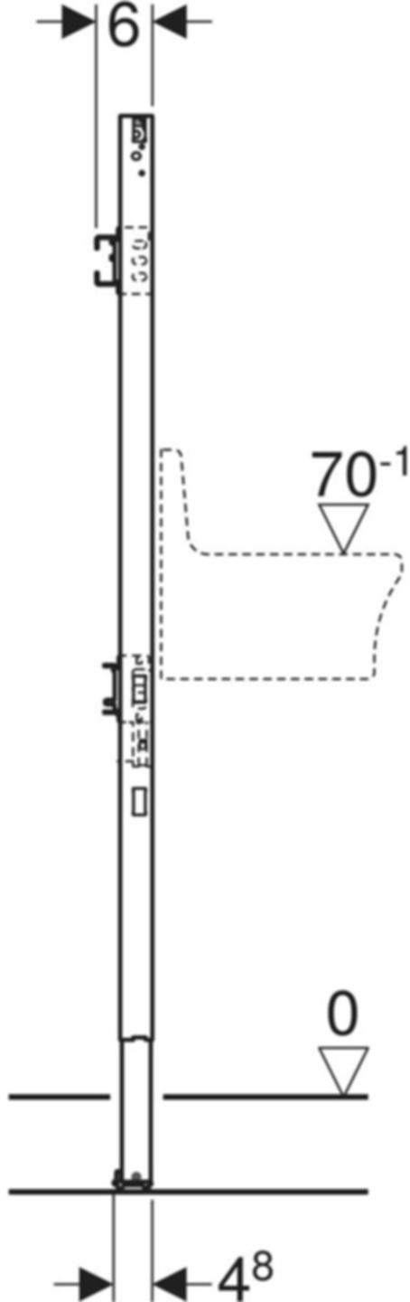 Ausgussbecken-Element, Typ 130 111.546.00.2 - Geberit-Duofix