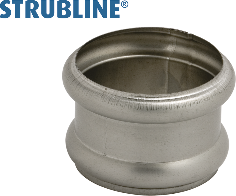 Doppelwulsten 100 mm 294 "Strubline" - Uginox Spenglereihalbfabrikate