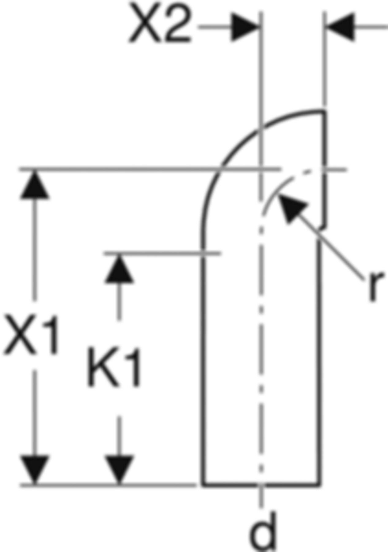 Bogen 90° mit engem Radius 367.876.16.1 d 110mm - Geberit-PE-Formstücke