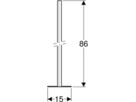Kombifix Ständerset mit Fussplatte Set à 2 Stück 457.872.26.1 - Geberit Grossisten Shop-Sortiment Zubehör