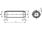Spiral Spannstift Regelausf St BN874 1,5x6 - Bossard Schrauben