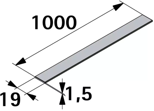Hettich Magnetband selbstklebend, 1000 x 19mm - Diverse Möbelbeschläge und Zubehör
