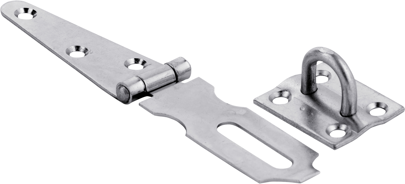 CHARMAG Ueberfalle m. Kloben BxL=40x250mm offen, verzinkt - Scharniere, Verschlüsse und Zubehör