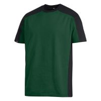 FHB MARC T-Shirt zweifarbig grün-schwarz Gr. S - Textilien