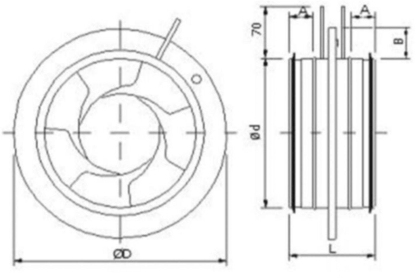 Irisblende 315mm IBU-V - Spiralfalzrohre und Zubehör System Safe