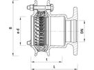 Flansch-Übergang PN 16 7205 DN 200 Spannbereich 155-192mm - Hawle Synoflex