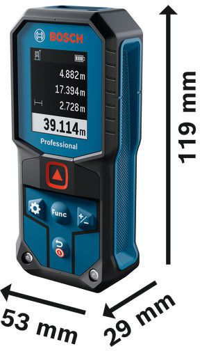 Bosch Laser-Entfernungsmesser GLM 40-31 - 40m , 2 x 1,5-V-LR6 (AA) , IP65 , roter laser - Bosch Elektrowerkzeuge