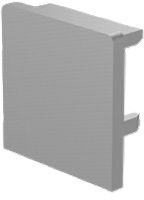 Solarline Handlaufprofil , Enddeckel 40x40 , elexiert , gebürstet - Inoxtech Solarline