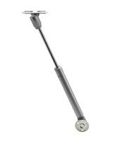 Hettich Klappenstütze vernickelt, mit Gasdruckfeder 100N, 272mm - Diverse Möbelbeschläge und Zubehör