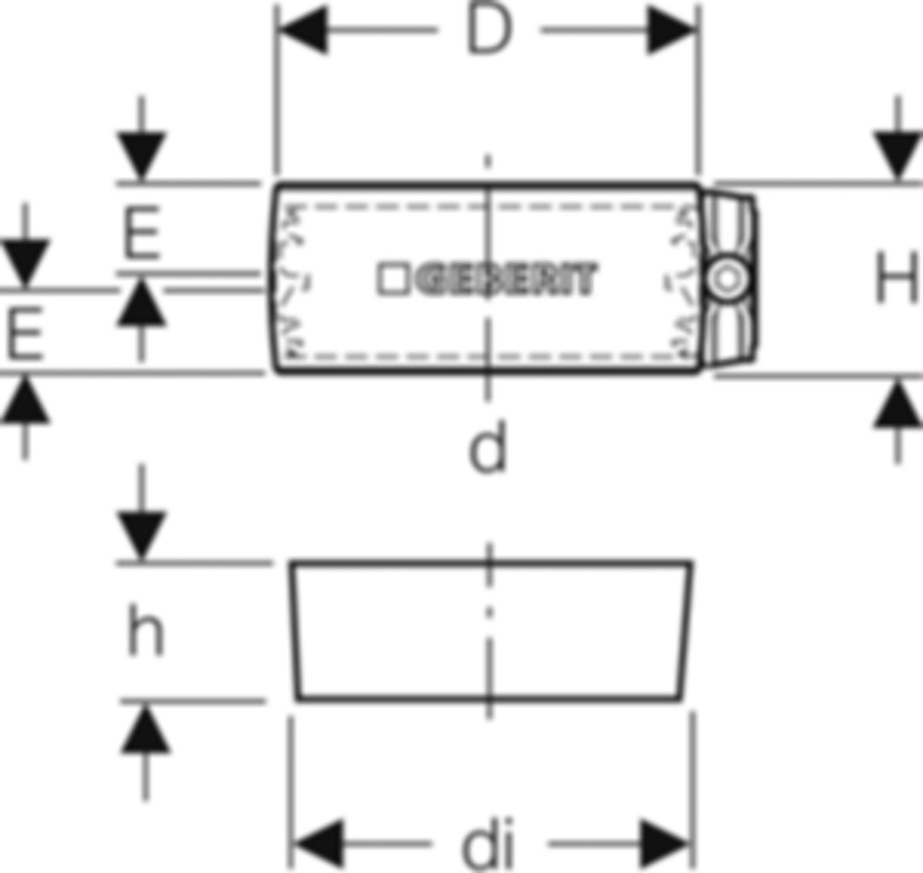 Spannverbinder 110mm 310.010.00.1 für Fallleitung - Geberit-PE-Silent-Formstücke