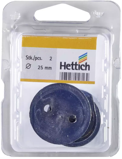 Hettich Schrankrohr-Lager verchromt, für Schrankrohr D = 25mm, à 2 Stk - Diverse Möbelbeschläge und Zubehör