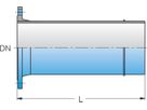 Flansch-Spitzstück F System BLS PN 10/16 DN 125 - Frischhut Steckmuffenformstücke