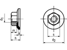6-kt Mu mit Spannscheibe St 8 vzb BN712 M3 - Bossard Schrauben