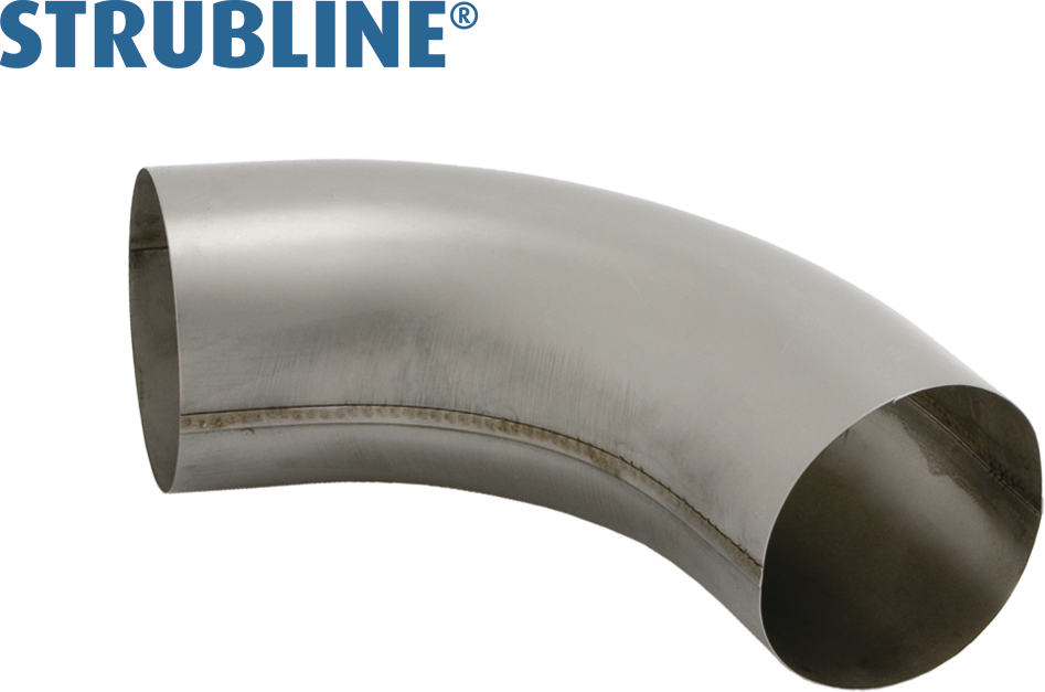 Ablaufrohrbogen gezogen 70° 75 mm 213 "Strubline" - MattpluS Spenglereihalbfabrikate