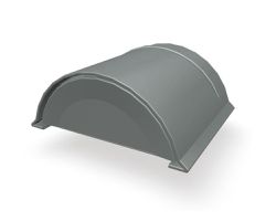 PREFA Jet-Lüfter-Vorkopf stucco 07 P.10 Hellgrau 110612 - PREFA Dachsysteme