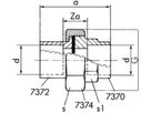 Löt-Verschraubung 7330 22 mm 767 330 009 - GF Lötfittings