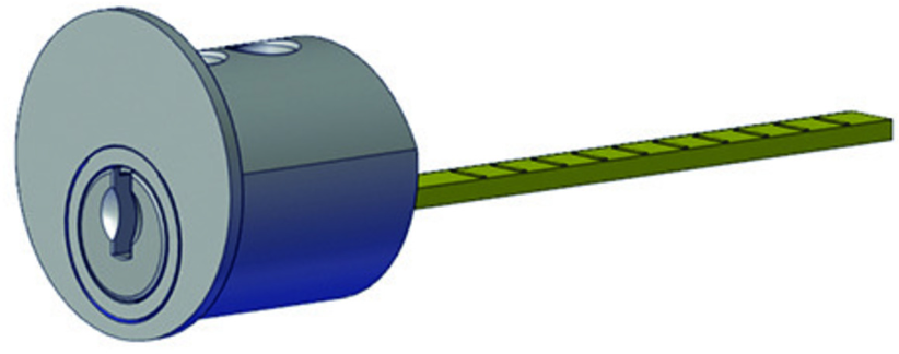 KABA 20 Aussenzylinder Typ M1007B 30-80mm, exentrisch, mit 5 Schlüsseln - Kaba 20, Lagerprodukt