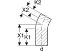 Bogen 45° d 110mm 367.046.16.1 mit langem Schenkel - Geberit-PE-Formstücke