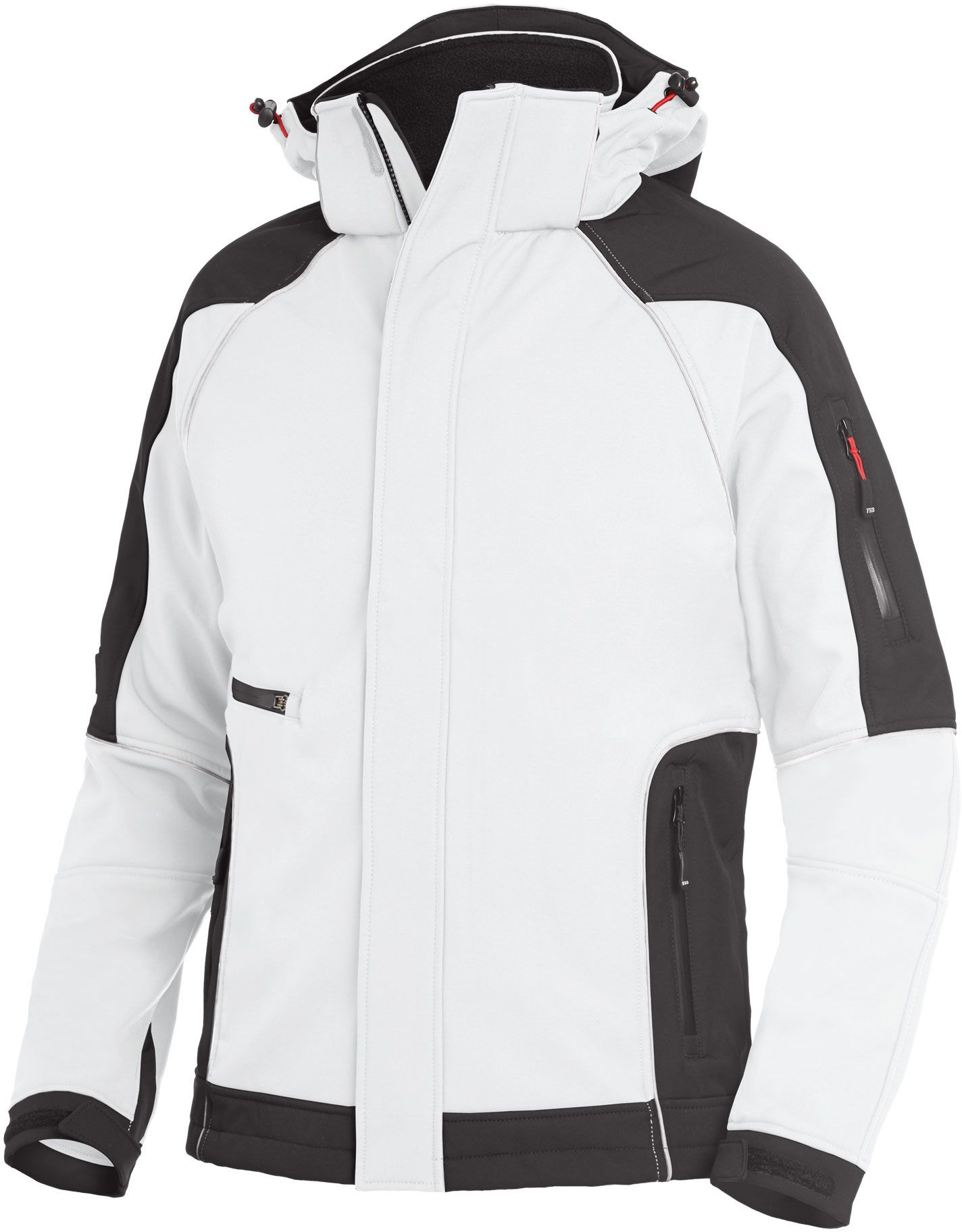 FHB WALTER Softshelljacke weiss-anthrazit Gr. XS - Textilien