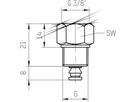 Apsperrautomat EX 20 3/8"x1/2" 220.5236.000 - Taconova