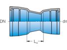 Muffe-Muffe-Reduktion MMR DN 200/150 - Frischhut Steckmuffenformstücke