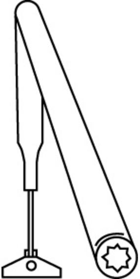 Dormakaba Normalgestänge zu TS 72,73,83 silber - Türöffner, Türschliesser, Türfeststeller