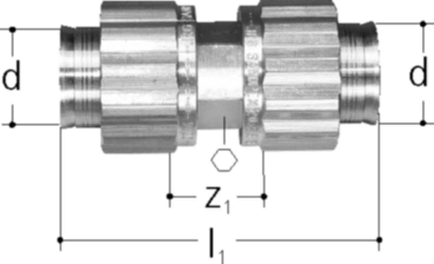 Kupplung d 12 5510.012 - JRG Sanipex-Rohre und Formstücke