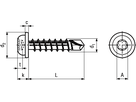 Lins-Bohrschr I-8kt ecosyn®MRX INOX BN1387 4,8x25/S2 - Bossard Schrauben