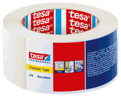 Tesakrepp Abdeckband, hellbeige, Profi B= 50mm, L= 50m, 4348 - Kleben