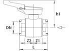 RMA Kugelhahn mit Gewinde für Gas PN 5 Typ HKSF-I-GT-FS 1 1/4" - Wild Gebäudeeinführung