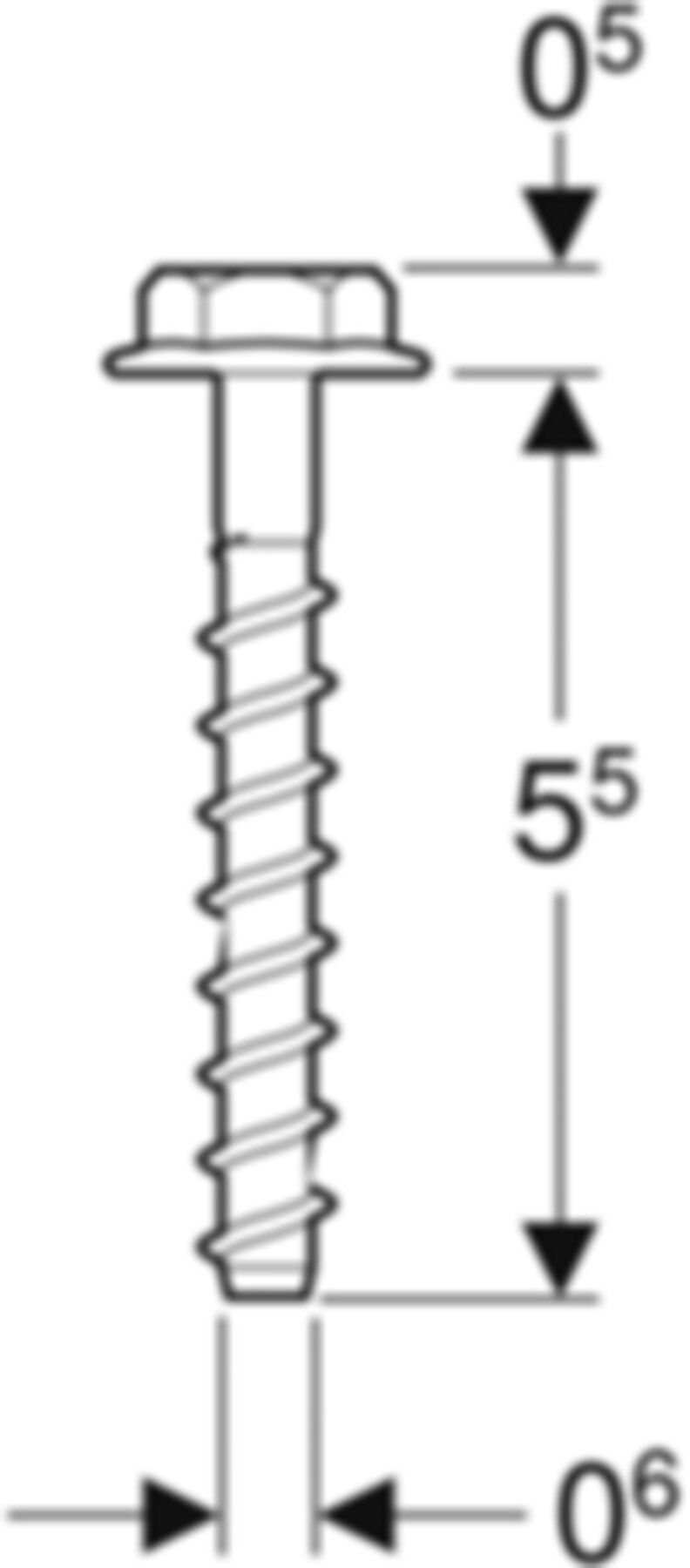 Betonschraube 461.158.00.1 - Geberit-Duofix