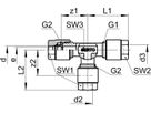T-Verschraubung Red. SO 03021 10- 8- 8 - Serto-Programm M/G
