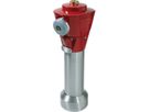 Oberteil H4-HV INOX N531, runder Übergangsflansch Storzdeckel Typ 2, rubinrot - Hawle Hydranten