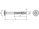 Tellerk-SPAX® I-6rd A2 BN20470 8x160/80(T40) - Bossard Spanplattenschrauben SPAX