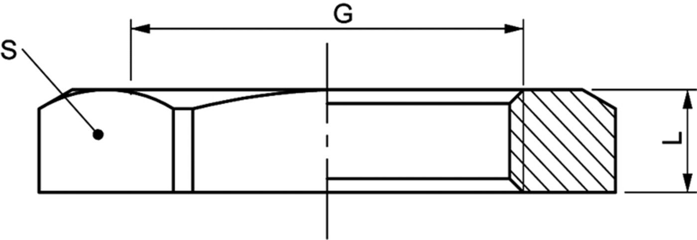 Messing-Gegenmutter 8310 3/8" - Messing-Gewindefittings