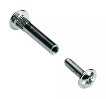 Hettich Verbindungsschraube Set vernickelt, mit Hülse, M4 x 28-38mm, à 10 Stk - Diverse Möbelbeschläge und Zubehör