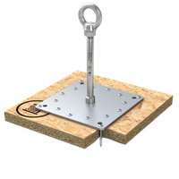Anschlagpunkt mit Grundplatte Holz LX-H-500-16 ABS-Lock X-H-16 - ABS Absturzsicherung