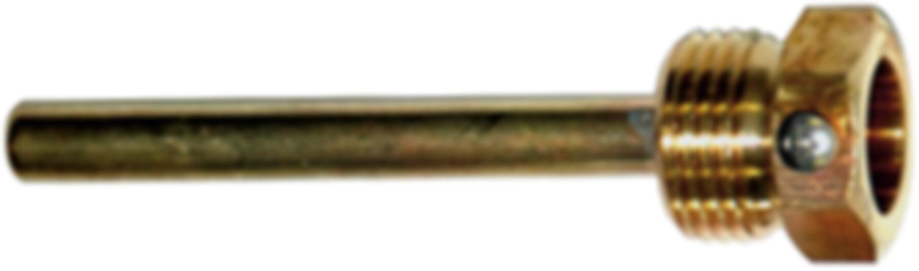 "Schraubhülse aus Messing 1/2"" L=250mm" 6405.012.2500 zu Bimetall-Thermometer - Jako Mano- und Thermometer