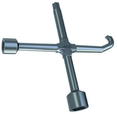 Aushebe- und Bedienungsschlüssel Guss 85518 - Bauguss ACO  Klasse A-F