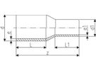 Reduktion PE100 S8 PN 10 d 180/110mm 753 900 874 - PE100 Stutzenformstücke langschenklig